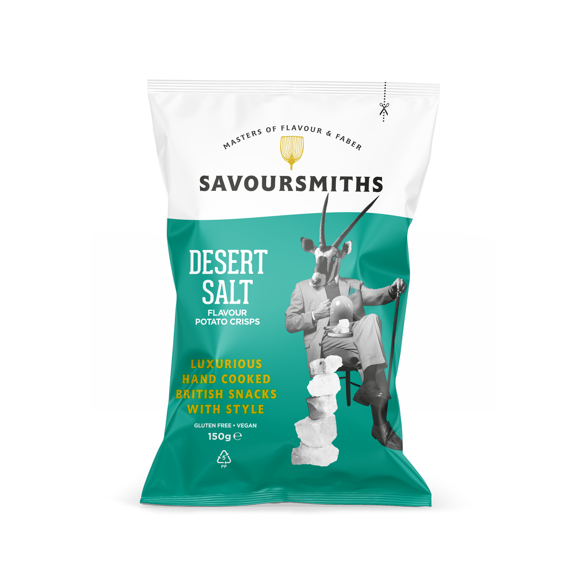 Savoursmiths Desert Salt Crisps (150g bag)