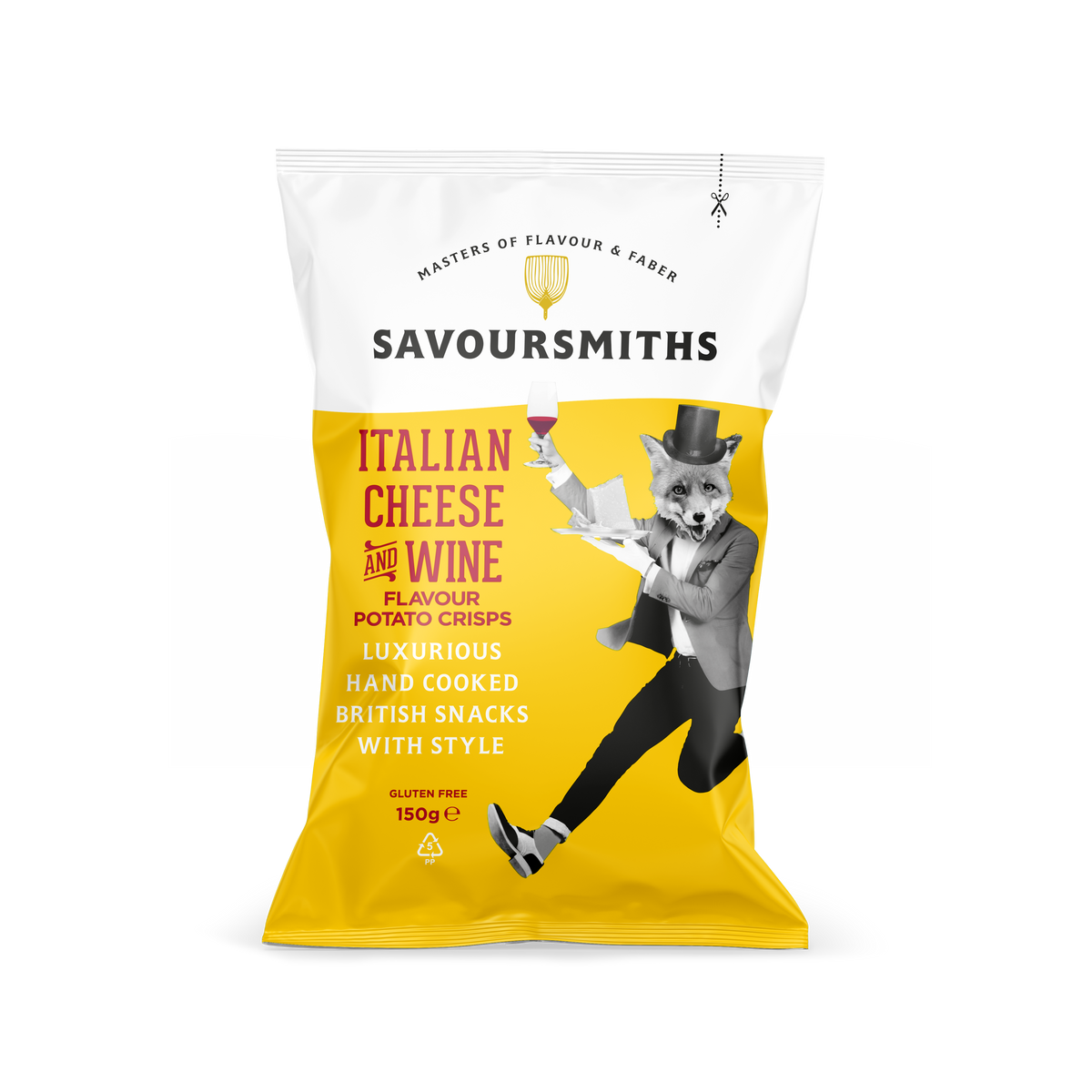 Savoursmiths Italian Cheese and Wine Crisps (150g bag)